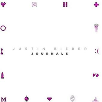 Journals Journals foi o segundo album de compilação do Justin Bieber - capa branca com símbolos na cor roxa, e fonte na cor preta.